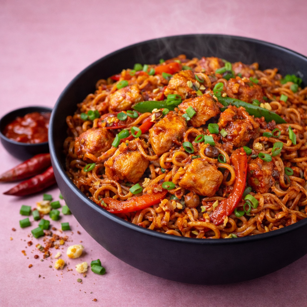 Chicken Chilli Maggi